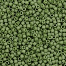 Miyuki delica Beads 11/0 - Opaque matte luster olive green DB-391